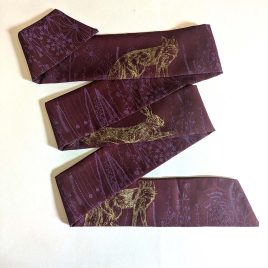 Foulard ruban bordeaux